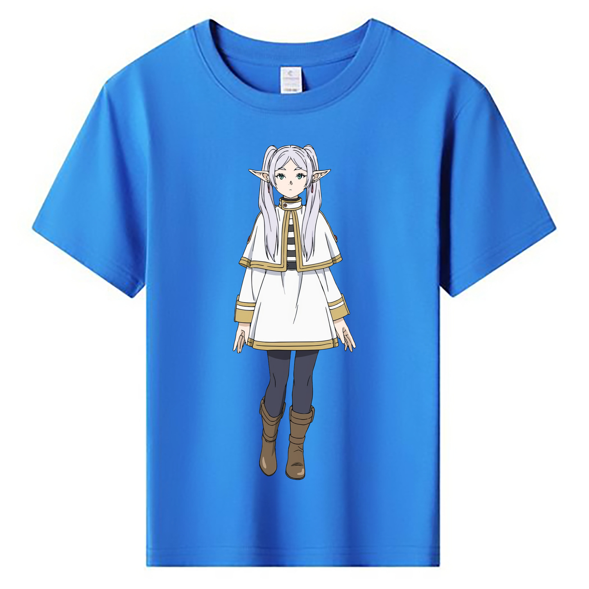 （画像用） 葬送のフリーレン Frieren 綿100％キッズTシャツ（フロントプリント）